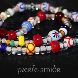 Wikinger Glasperlen Birka Grab 1081